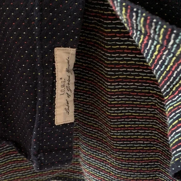 H&M Dark Blue Shirt with Multicolor Dots - Picture 5 of 8